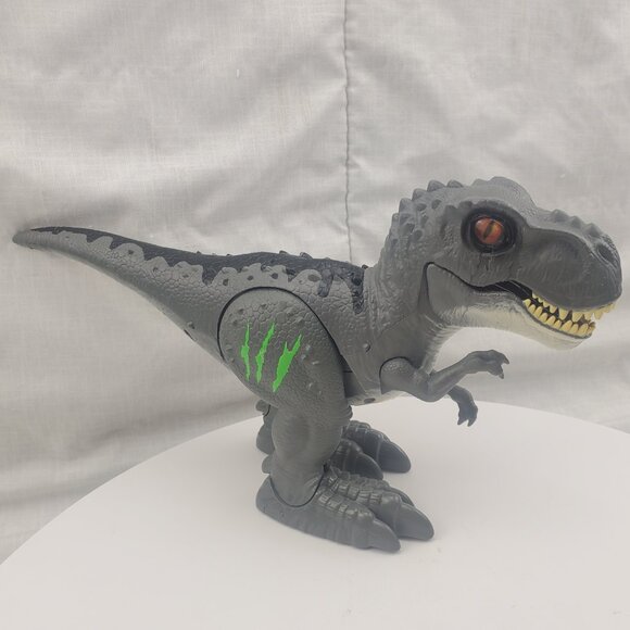 ZURU Robo Alive T-Rex Gray Dinosaur Robotic Walking Roaring Sounds 12" - Picture 3 of 5